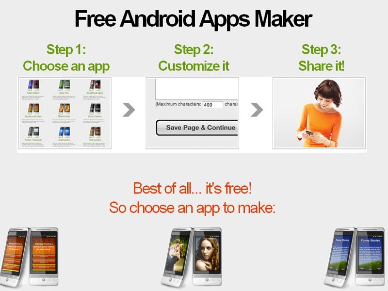 Free Android app maker