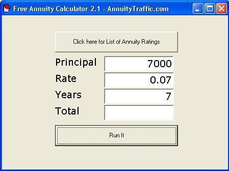 Free Annuity Calculator