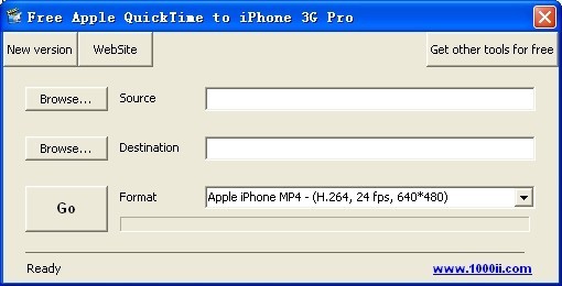 Free Apple QuickTime to iPhone 3G Pro