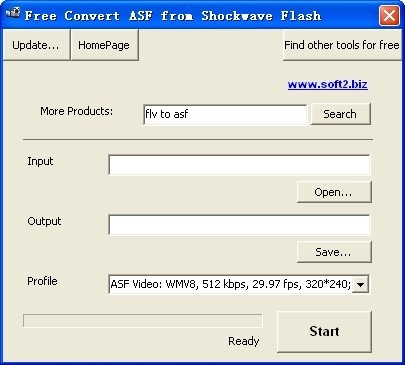 Free Convert ASF from Shockwave Flash