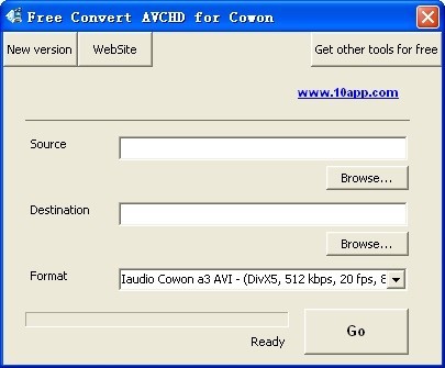 Free Convert AVCHD for Cowon