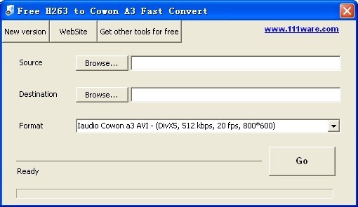 Free H263 to Cowon A3 Fast Convert