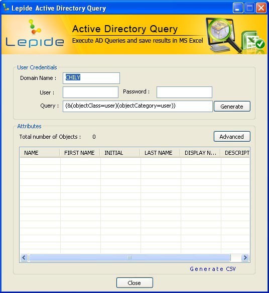 Free Lepide Active Directory Query