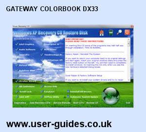 Gateway ColorBook DX33 Windows XP Drivers