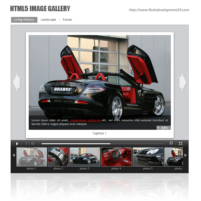 HTML5 Image Gallery DW Extension