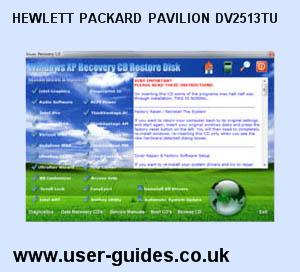 Hewlett Packard Pavilion DV2513tu Windows Vista Drivers