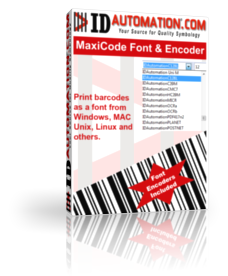 IDAutomation MaxiCode Font and Encoder