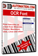 IDAutomation OCR-A and OCR-B Font Packag