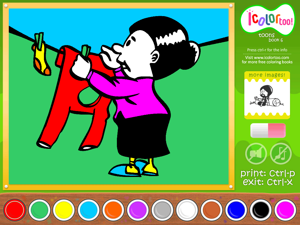 I Color Too: Toons 6