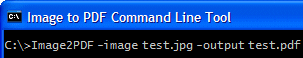 Image2PDF Command Line Tool