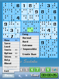 Impossible Sudoku For Symbian UIQ 3