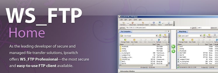 Ipswitch WS_FTP Home