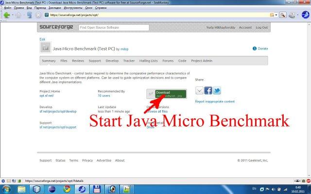 Java Micro Benchmark (Desktop/Server)