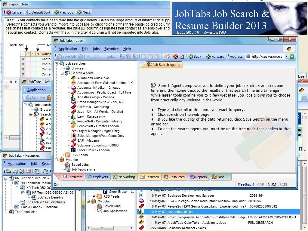 JobTabs Job Search and Resume 2011