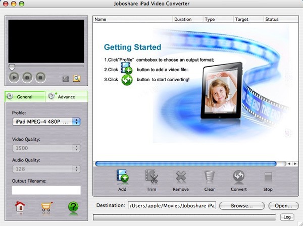 Joboshare iPad Video Converter for Mac
