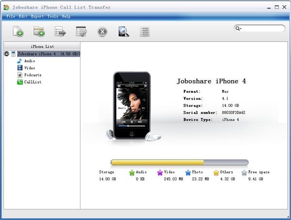 Joboshare iPhone Call List Transfer