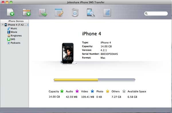 Joboshare iPhone SMS Transfer for Mac