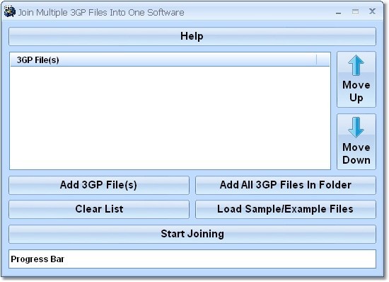 Join (Merge, Combine) Multiple 3GP Files Into One Software