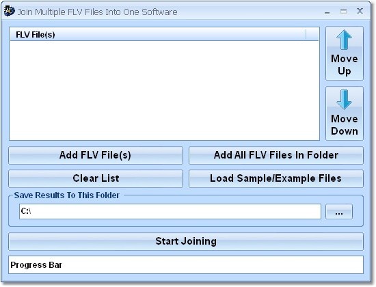 Join (Merge, Combine) Multiple FLV Files Into One Software