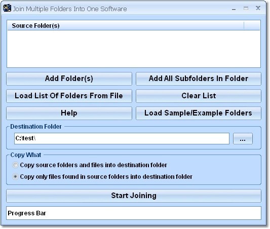 Join (Merge, Combine) Multiple Folders Into One Software