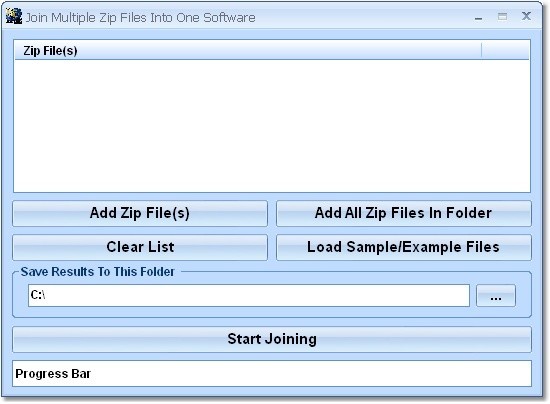 Join (Merge, Combine) Multiple Zip Files Into One Software