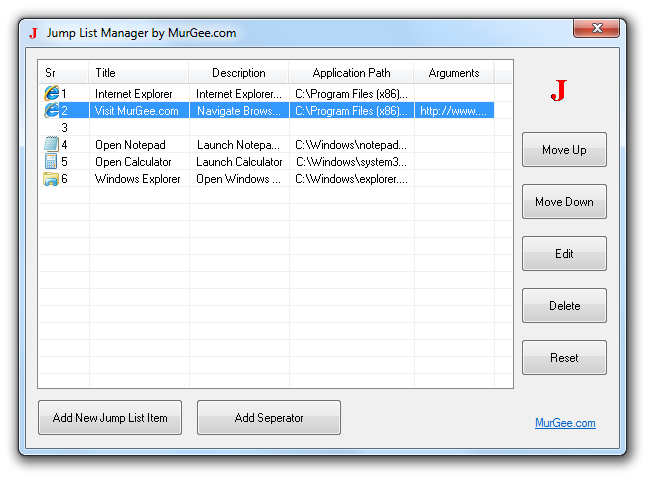 Jump List Manager Software
