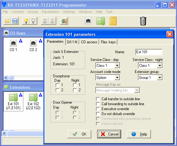 KX-T123211 Programmator