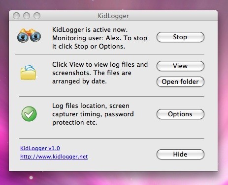 KidLogger for Mac OS X