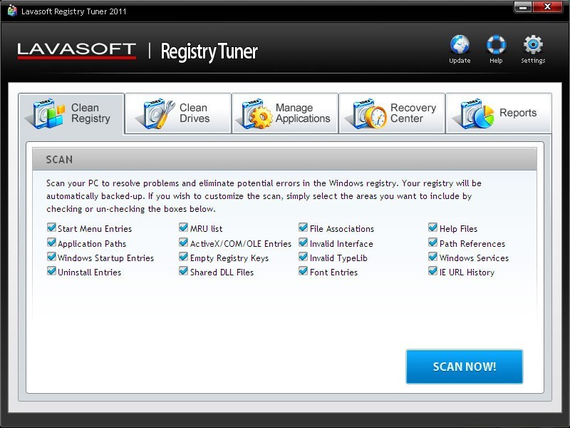 Lavasoft Registry Tuner 2011