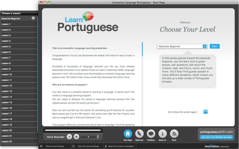 Learn Portuguese - Absolute Beginner (Lessons 1 to 25 with Audio)