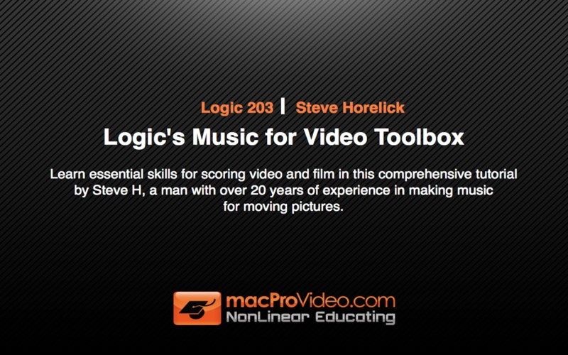 Logic's Music for Video Toolbox