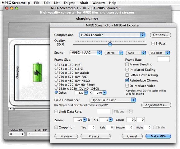 MPEG Streamclip for Mac OS X 1.9.3 Beta