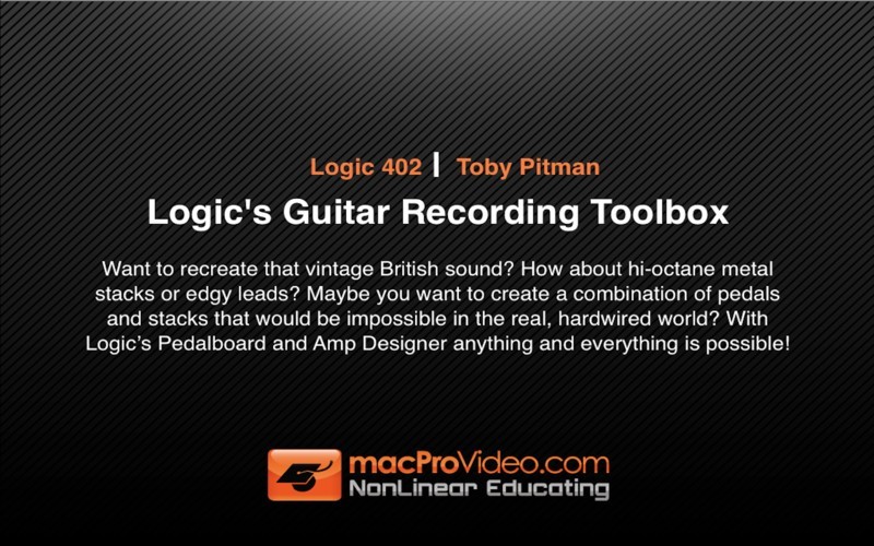 MPV's Logic's Guitar Recording Toolbox