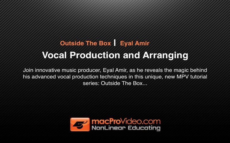 MPV's Outside The Box - Vocal Production and Arranging