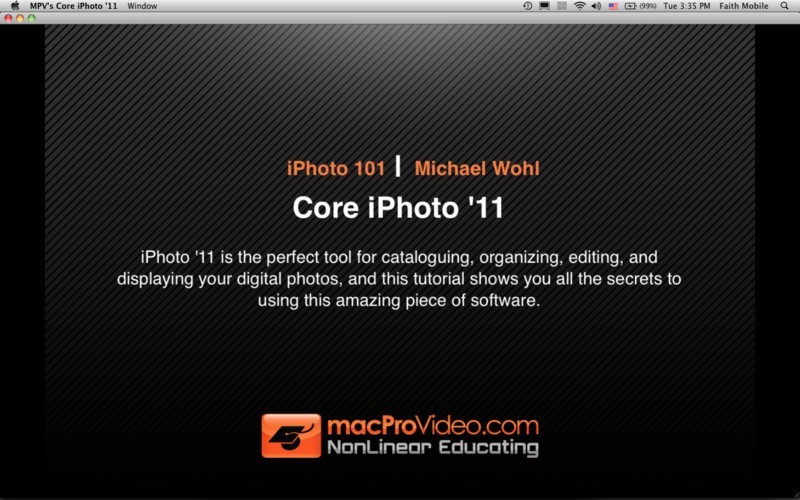 MPV's iPhoto '11 101 - Core iPhoto '11