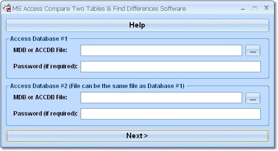 MS Access Compare Two Tables & Find (Combine, Join) Differences Software