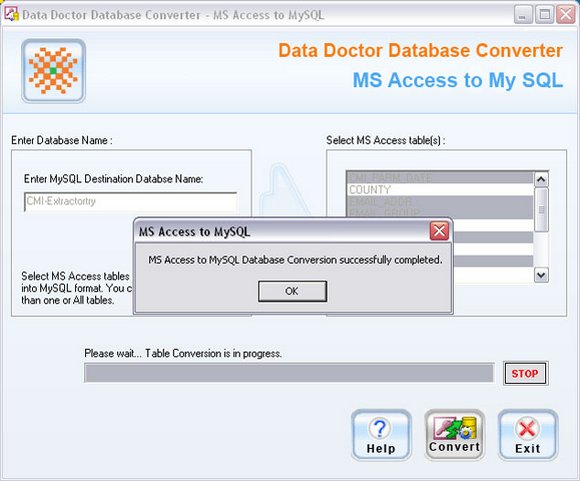 MS Access to MySQL Db Converter