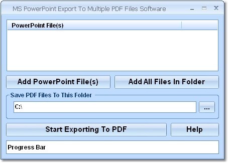 MS PowerPoint Export To Multiple PDF Fil