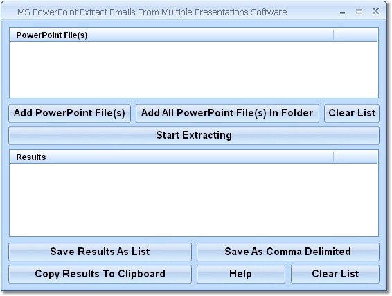 MS PowerPoint Extract Emails From Multiple Presentations Software