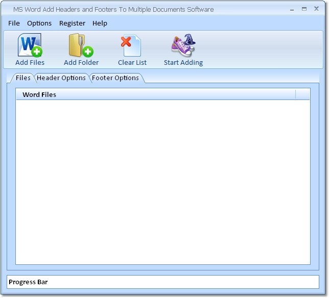 MS Word Add Headers and Footers To Multiple Documents Software