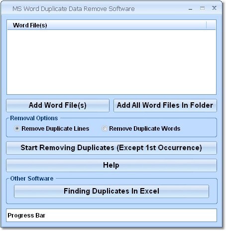 MS Word Duplicate Data Remove Software