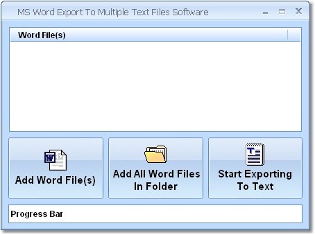 MS Word Export To Multiple Text Files So
