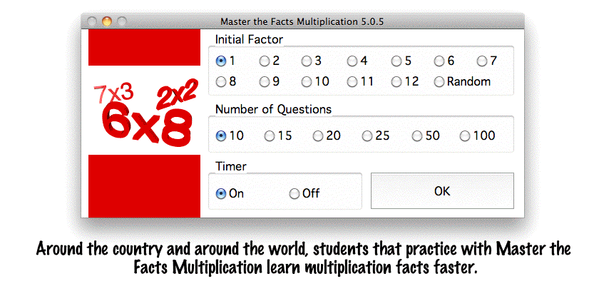 Master the Facts Multiplication for Mac OS X