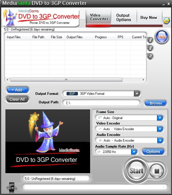 MediaSanta DVD to 3GP Converter