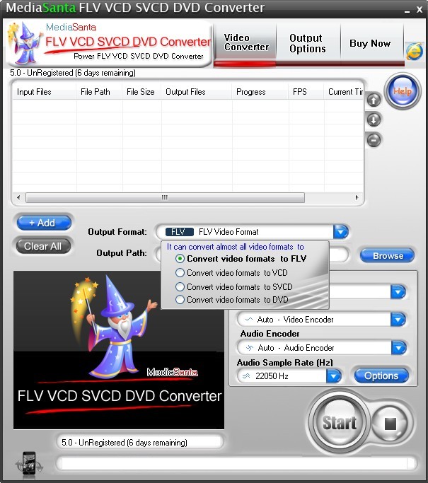 MediaSanta FLV VCD SVCD DVD Converter