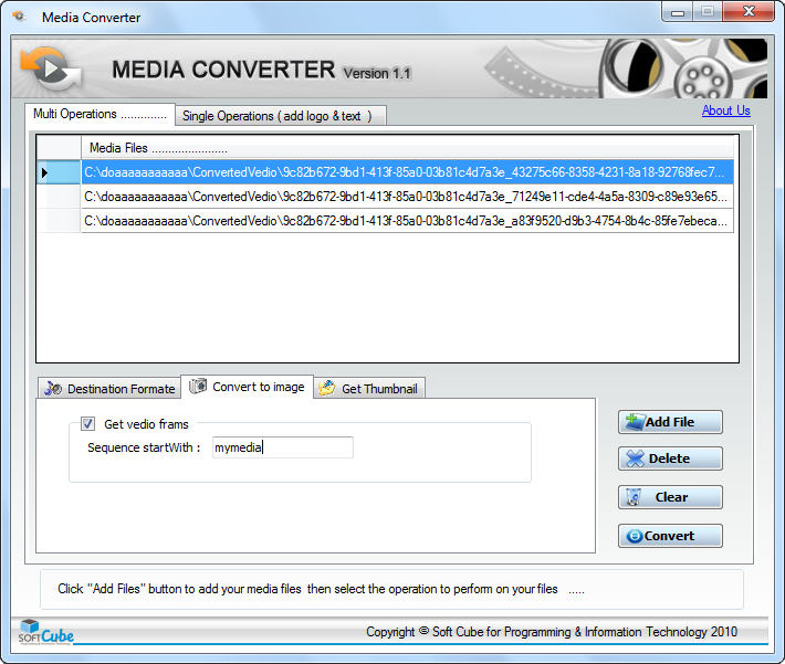 Media Converter Convert media file to any formate