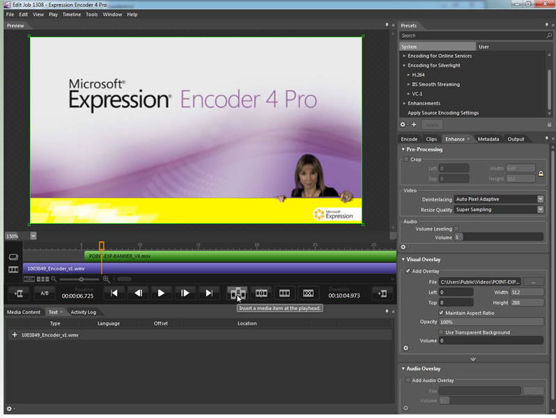 Microsoft Expression Encoder 4.0.476.0 SP