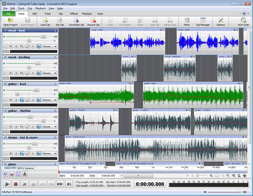 MixPad Pro Multitrack Audio Mixer