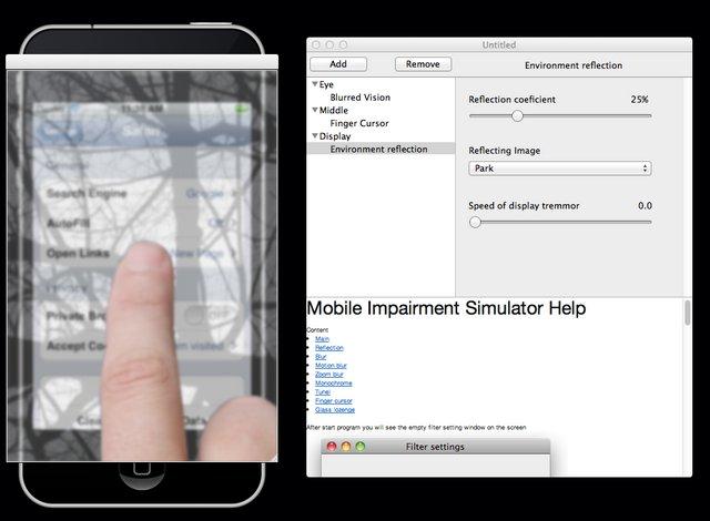 Mobile Impairment Simulation Tool