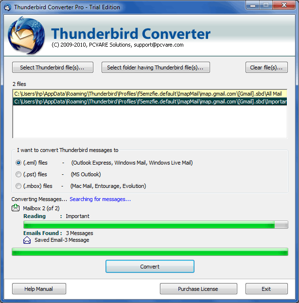 Move Email from Thunderbird to Outlook